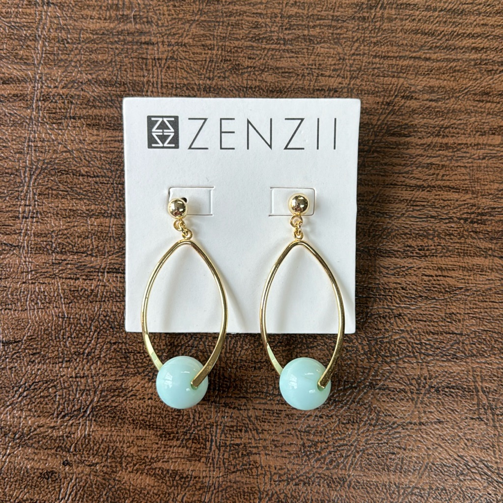 Zenzii Teardrop Earring With Hoop